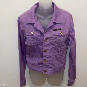 Parasuco Jeans Violet Lavender Purple Denim Jacket Vintage size medium M